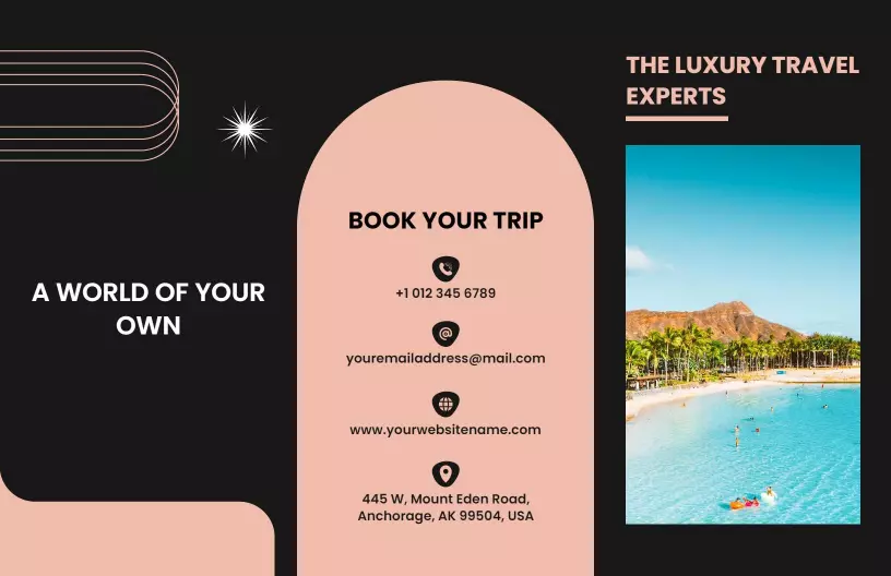 Luxury Travel Experts Booking and Experience Brochure Template