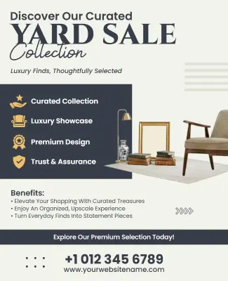 Luxury Yard Sale Showcase Flyer Template