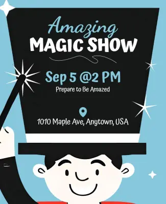 Magician Performance Event Flyer Template