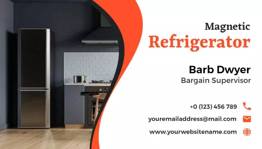 Magnetic Refrigerator Bargain Supervisor Visiting Card Template