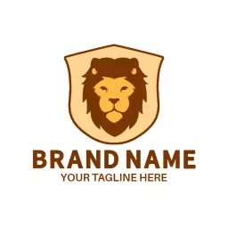Majestic Lion Emblem Showcasing Strength and Leadership Logo Template