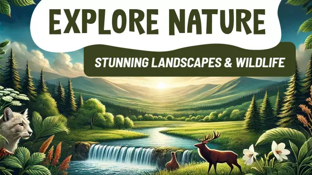 Majestic Nature Exploration Wildlife Travel YouTube Thumbnail Template