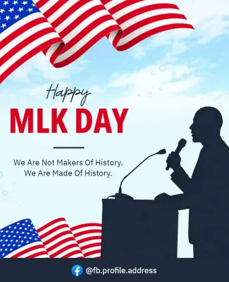 Martin Luther King Jr. Day Celebration Poster Template