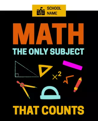 Math Education Promotional Flyer Template