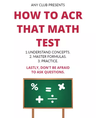 Math Test Preparation Tips Flyer Template