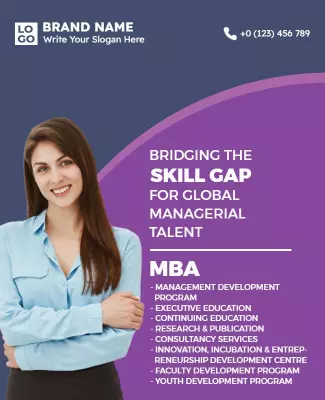 Mba Program Skill Development Flyer Template