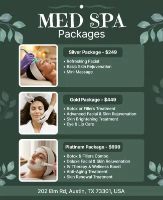 Med Spa Packages Promotion Flyer Template