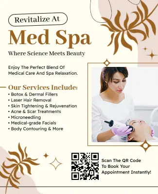 Med Spa Services Promotional Flyer Template