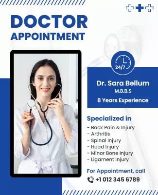 Medical Consultation Services Promotion Flyer Template
