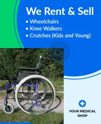 Medical Equipment Rental and Sales Flyer Template