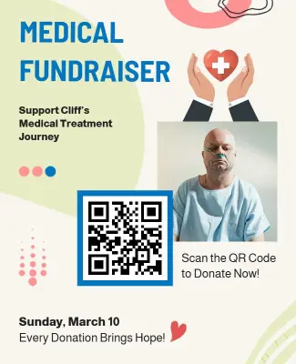 Medical Fundraiser Donation Event Flyer Template