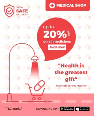 Medical Shop Discount Promotion Flyer Template