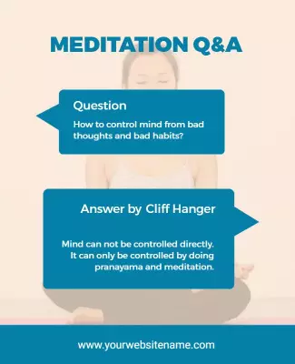 Meditation Qa Session Flyer Template