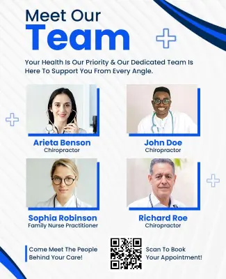 Meet Our Healthcare Team Flyer Template