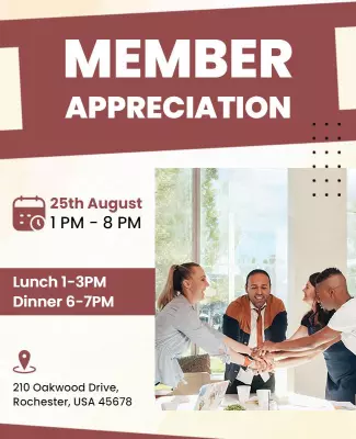 Member Appreciation Event Flyer Template
