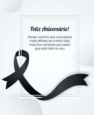 Memorial Tribute with Black Ribbon Flyer Template