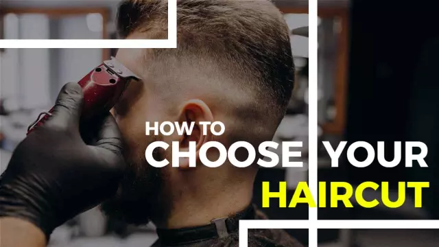 Men's Hairstyle Tips Guide Trending YouTube Thumbnail Template