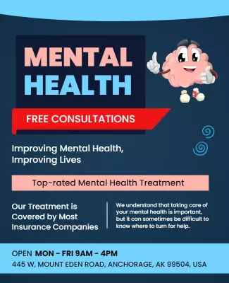 Mental Health Free Consultation Flyer Template