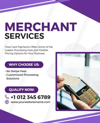 Merchant Payment Solutions Services Flyer Template