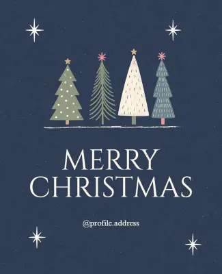 Merry Christmas Greeting Poster Template