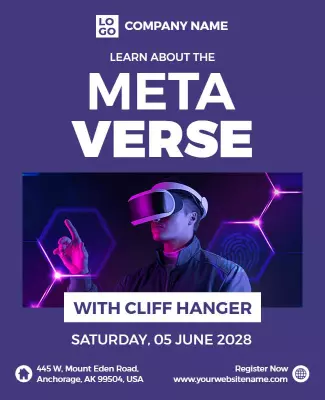 Metaverse Learning Experience Flyer Template
