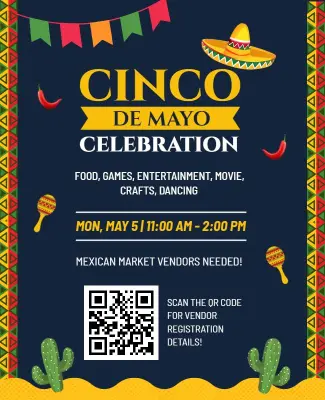 Mexican Fiesta Cinco De Mayo Celebration Flyer Template