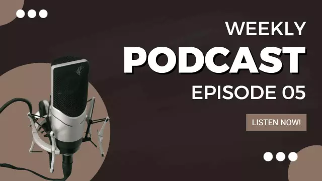 Microphone Highlight Weekly Podcast Episode YouTube Thumbnail Template