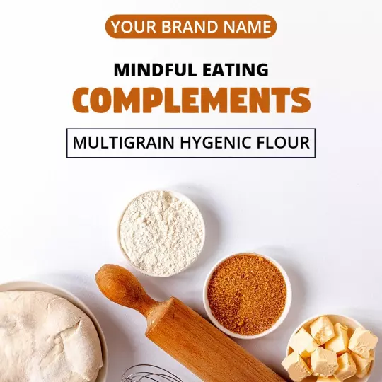 Mindful Eating Multigrain Hygienic Flour Promotion Ad Template