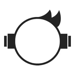 Minimalist Black Circle Design for Creative Branding Logo Template