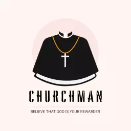 Minimalist Black Clergy Design Symbolizing Faith Logo Template