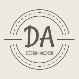 Minimalist Circle Monogram Design for Creative Agency Logo Template