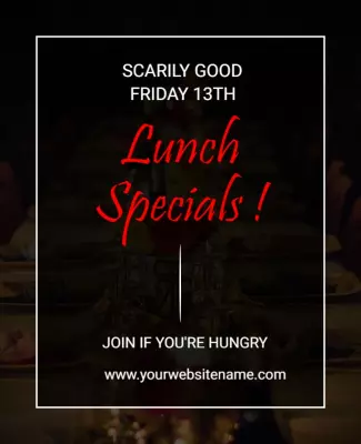 Minimalist Creative Lunch Special Flyer Template