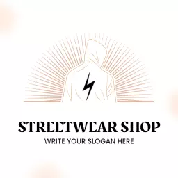 Minimalist Design Featuring Bold Lightning for Streetwear Logo Template