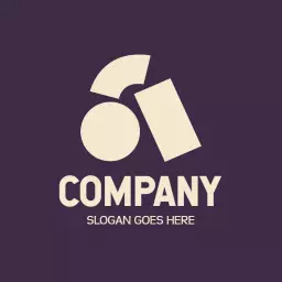 Minimalist Geometric Design Featuring Company Branding Logo Template