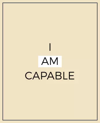 Minimalist Inspirational Affirmation Motivational Poster Template