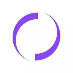 Minimalist Purple Design Featuring Blank Circle Logo Template