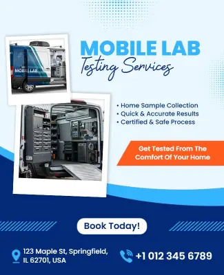 Mobile Lab Testing Services Flyer Template