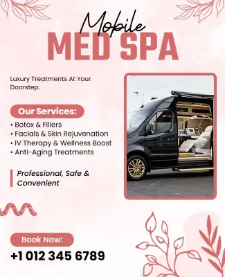 Mobile Med Spa Promotional Flyer Template