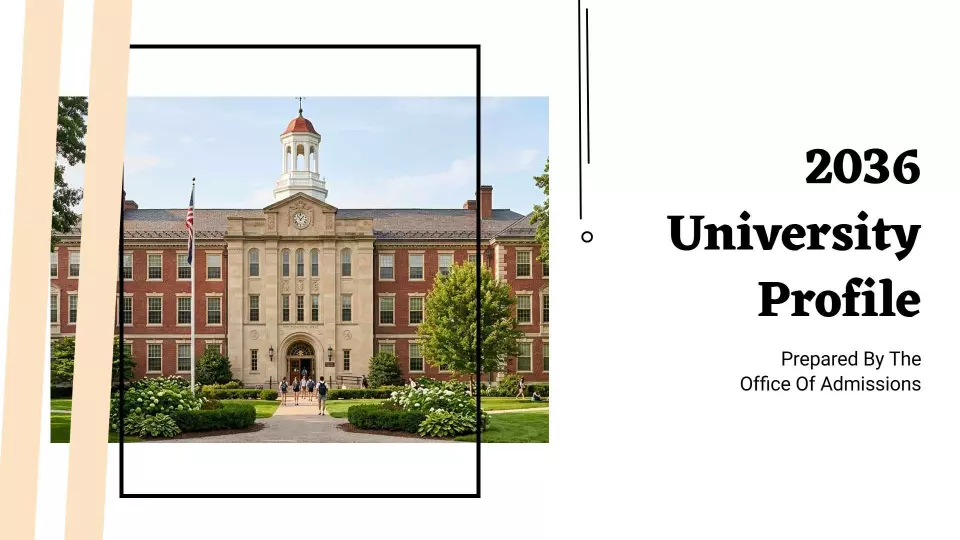 Modern Academic University Profile Overview Presentation Template