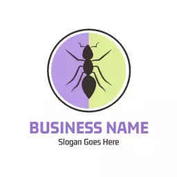 Modern Ant Design with Purple and Green Elements Logo Template