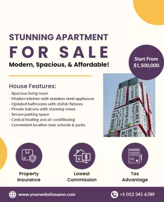Modern Apartment for Sale Flyer Template