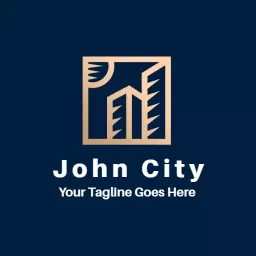 Modern Architectural Design Showcasing Urban City Life Logo Template