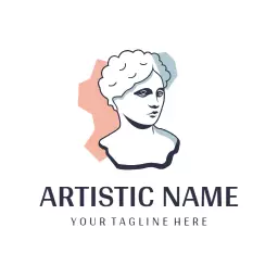 Modern Artistic Design Featuring Classic Sculpture Logo Template