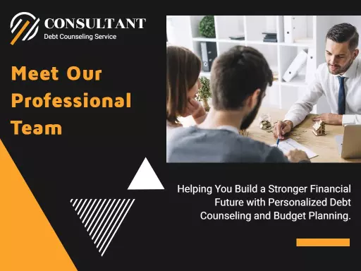 Modern Black and Orange Financial Consultant Team Presentation Template