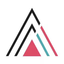 Modern Black and Pink Geometric A Letter Design Logo Template