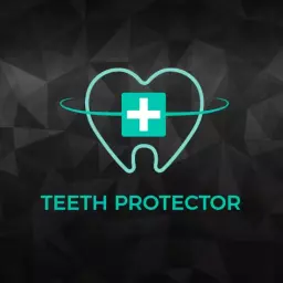 Modern Black and Teal Dental Care Teeth Protector Logo Template
