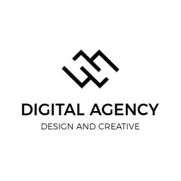 Modern Black and White Design for Digital Marketing Agency Logo Template