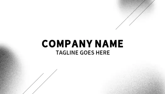 Modern Black And White Gradient Business Card Template