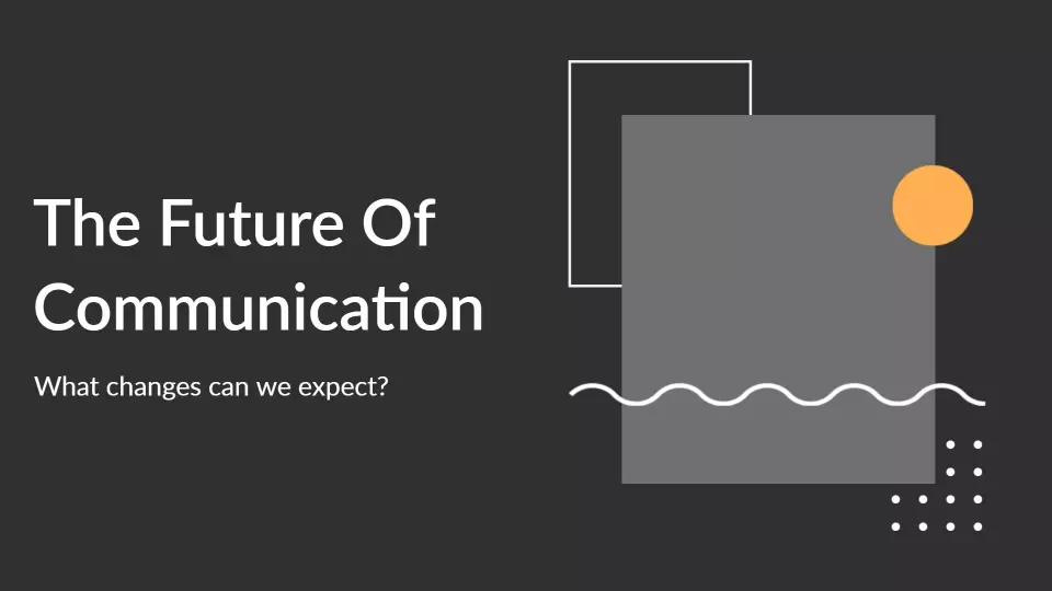 Modern Black Interactive Digital Communication Keynote Presentation Template
