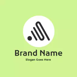 Modern Black Line Art Design Showcasing Business Growth Logo Template